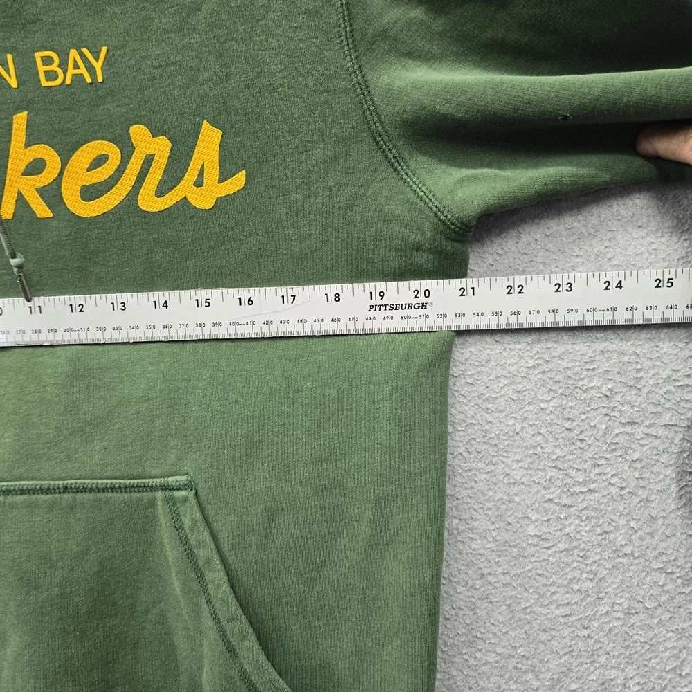 Green Bay Packers Men Hoodie M Green Nike Swoosh Team Logo Fleece Pullover